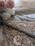 Sage Green Embellished Saree